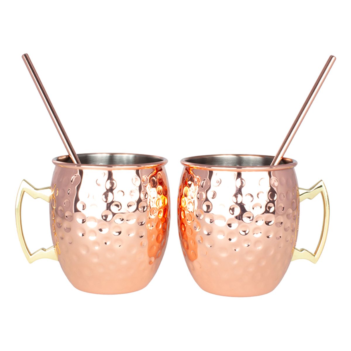 FOLD - Set Tazas Modelo "Moscow Mule" Encobrizado 500 cc.