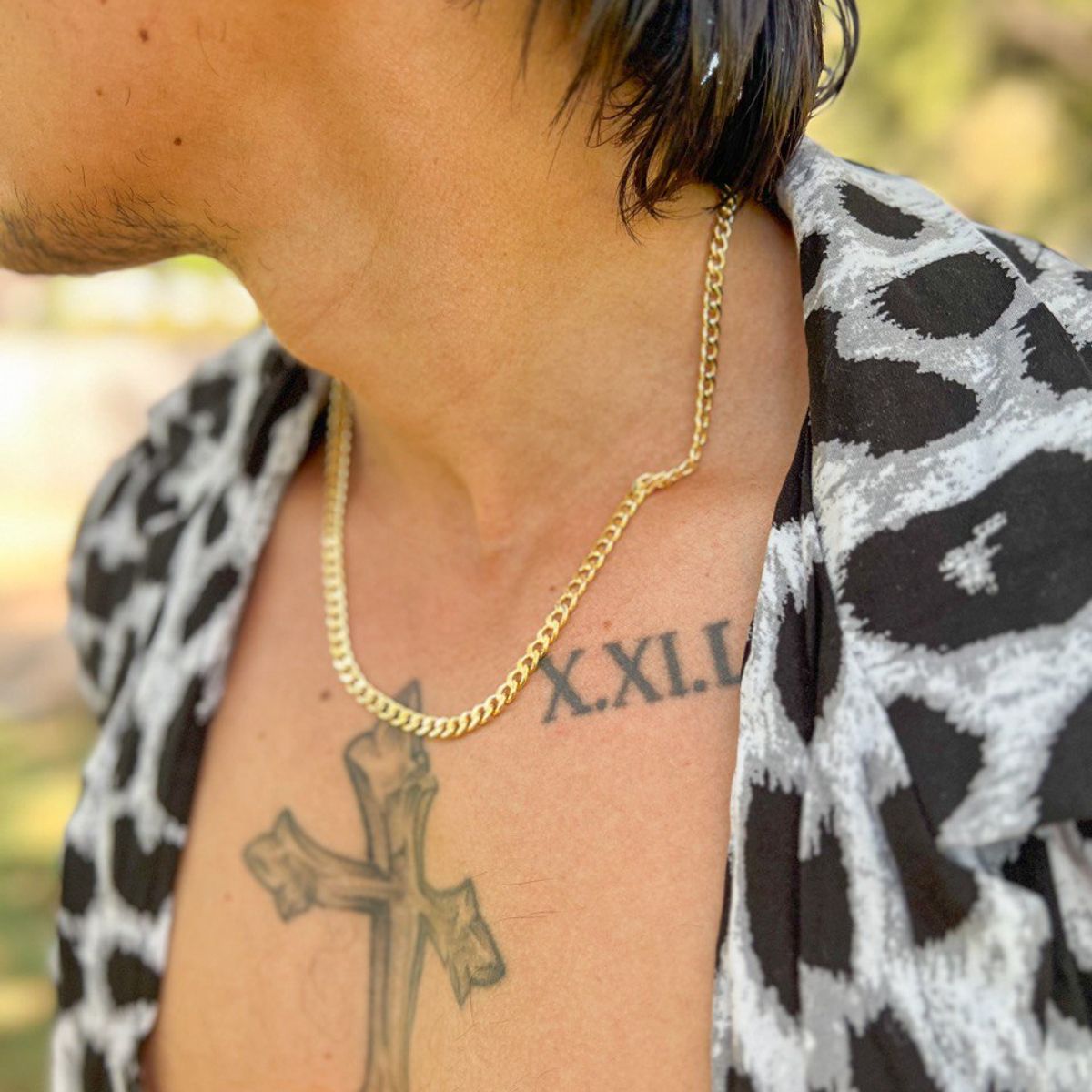 GENERICO - Cadena Tejido Cubana Gruesa Unisex Oro Laminado 18k