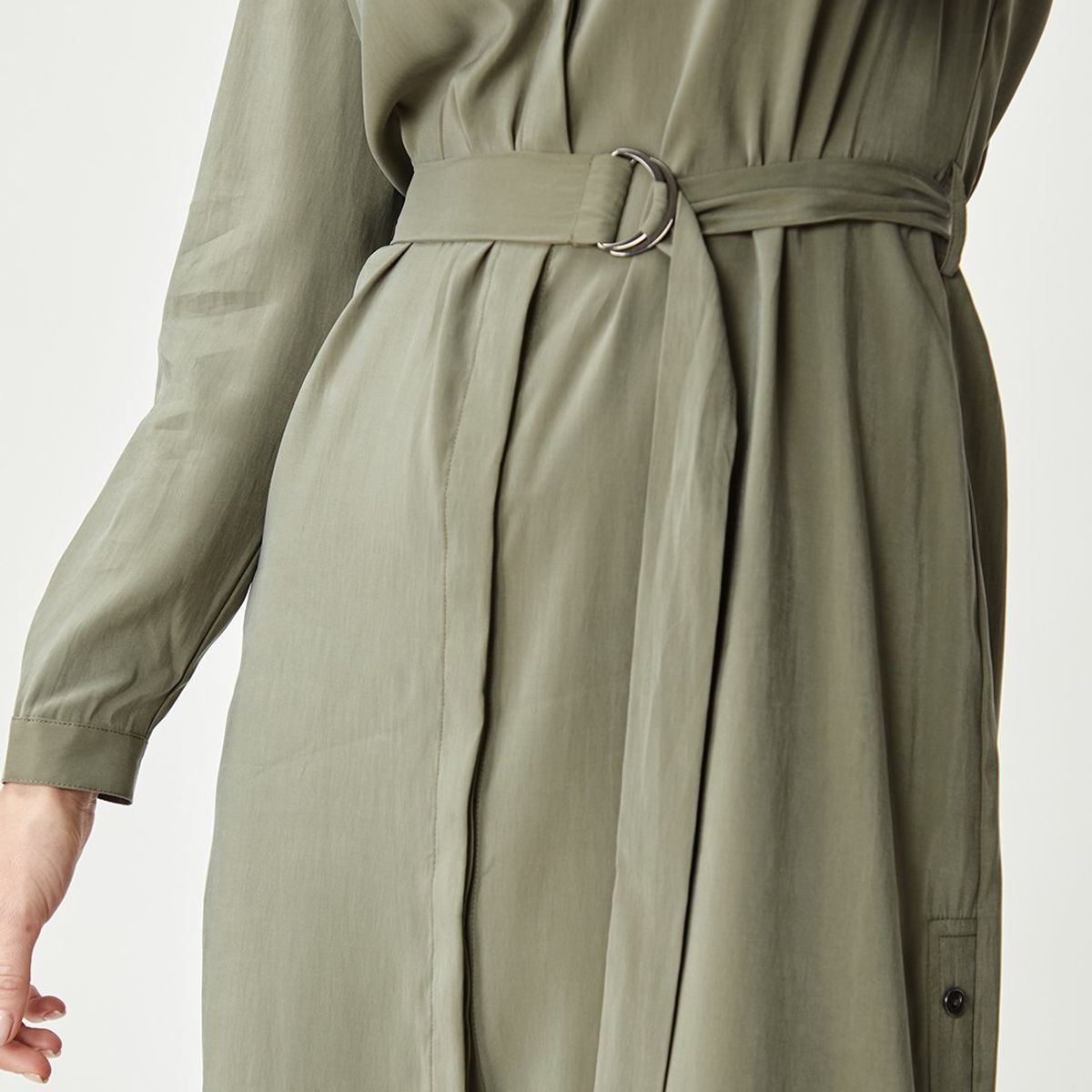 MA GRIFFE - Vestido Largo Avellana Mujer Magriffe