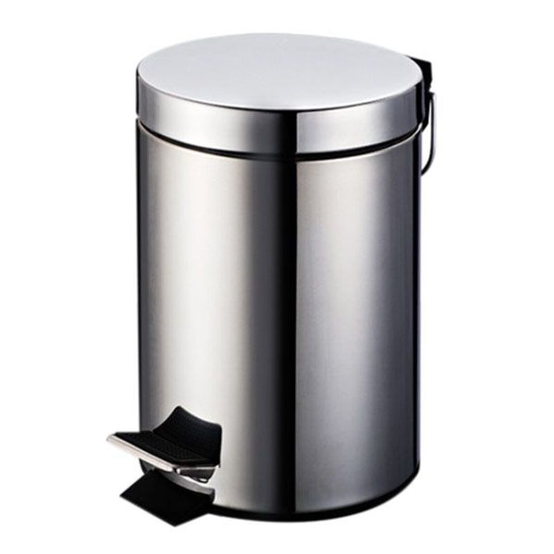 GENERICO - Basurero Papelero de Acero Inoxidable 5 Lts