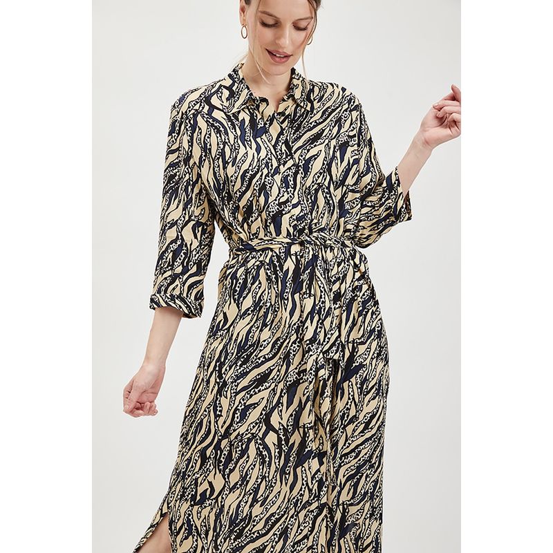 ASH - Vestido Largo Beige Mujer Ash