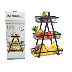 GENERICO - Cesta Para Frutas Vegetales De 3 Niveles Organizador Multiusos.