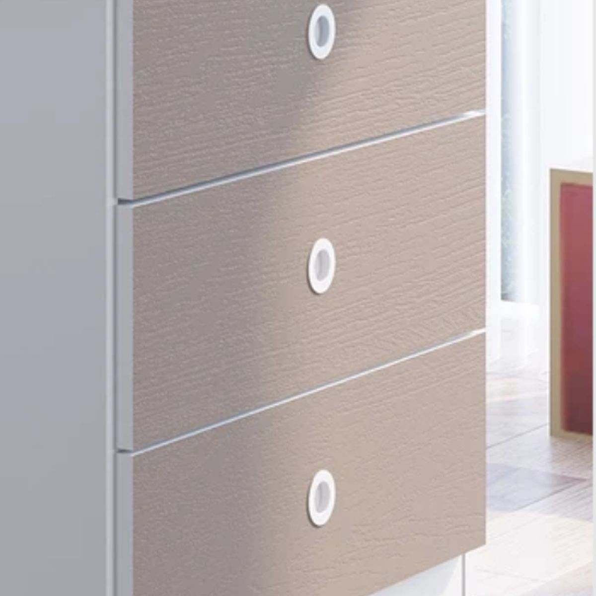 KIDSCOOL - Cuna Con Cajonera Encanto Fume