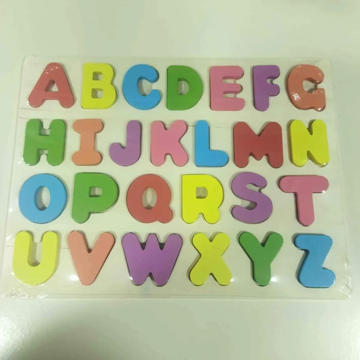 GENERICO - Tabla didactico madera letras para niños