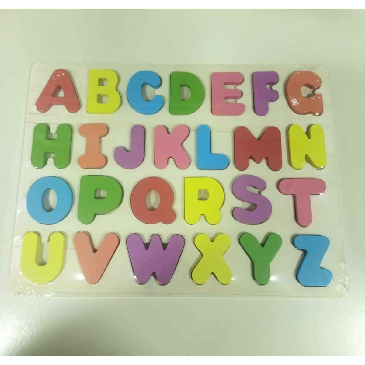 GENERICO - Tabla didactico madera letras para niños