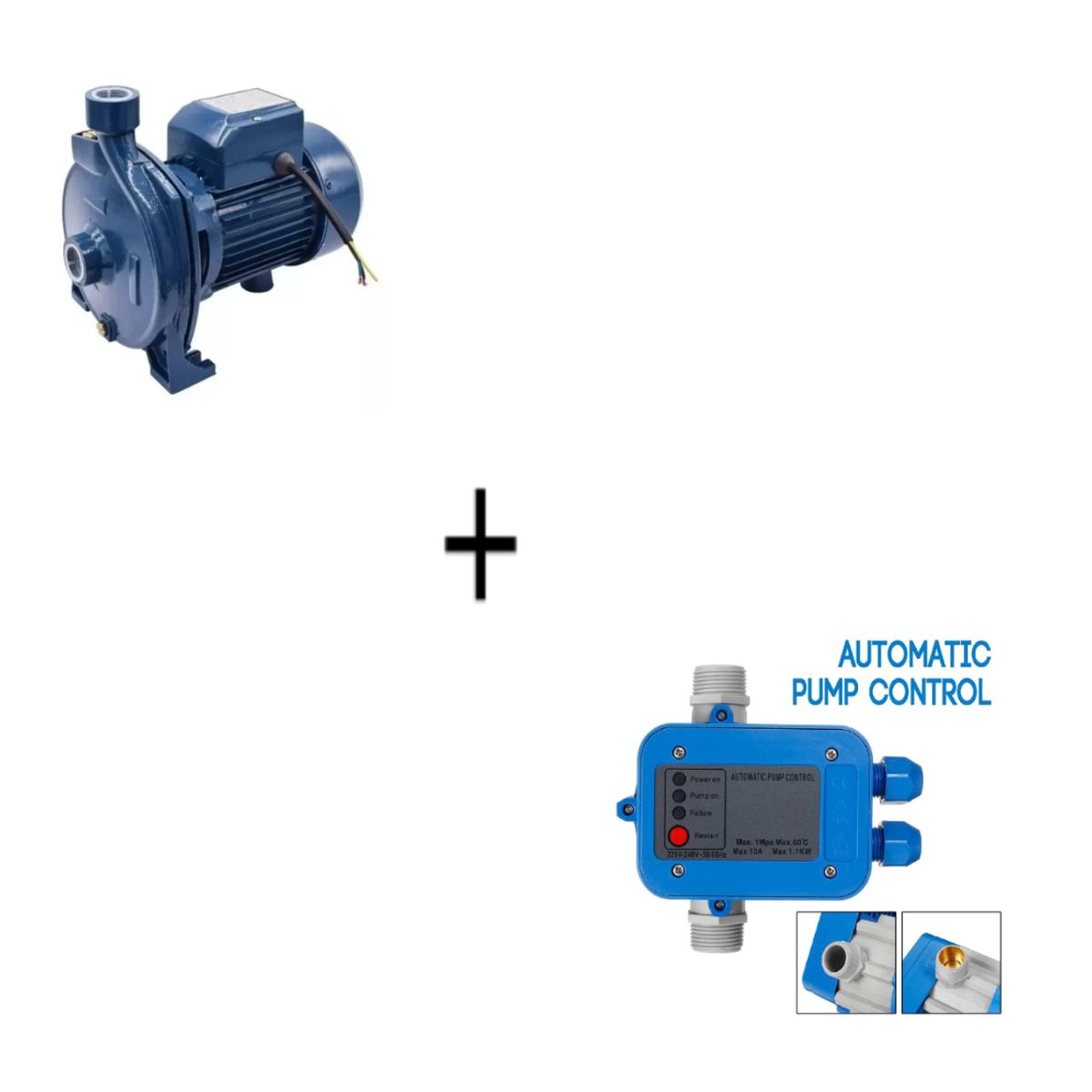 TOYAKI - Kit Bomba De Agua 1 Hp 750w Kpm-158 + Controlador / Todokcl