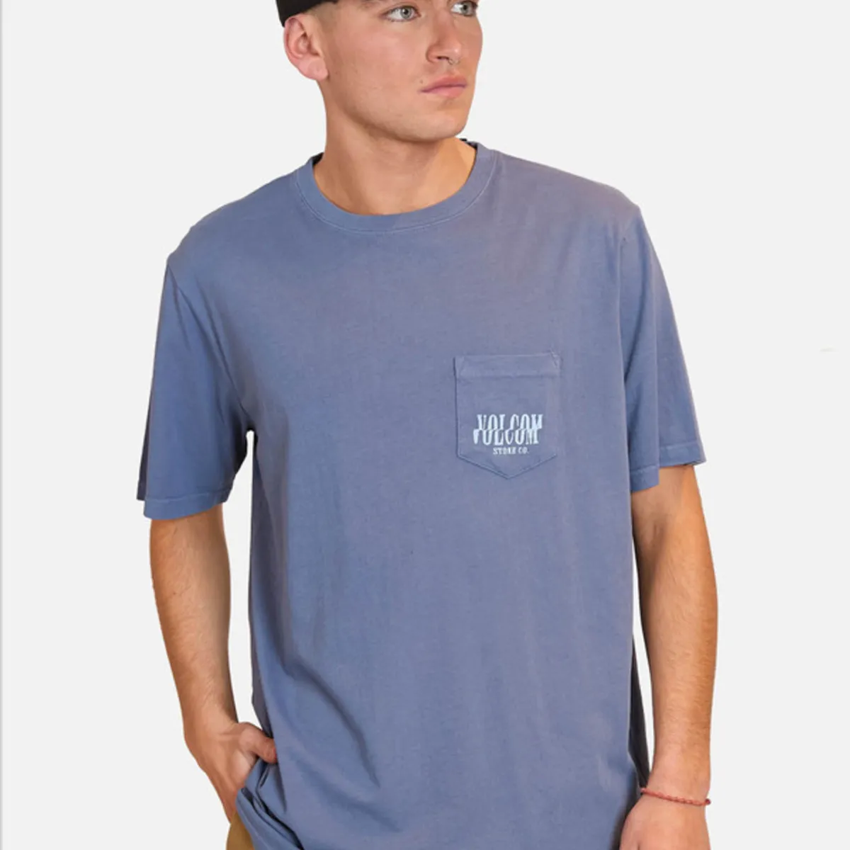 VOLCOM - Polera Manga Corta Out There Azul Hombre Volcom