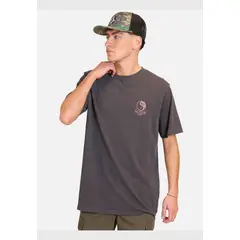 VOLCOM - Polera Manga Corta Galacta Gris Hombre