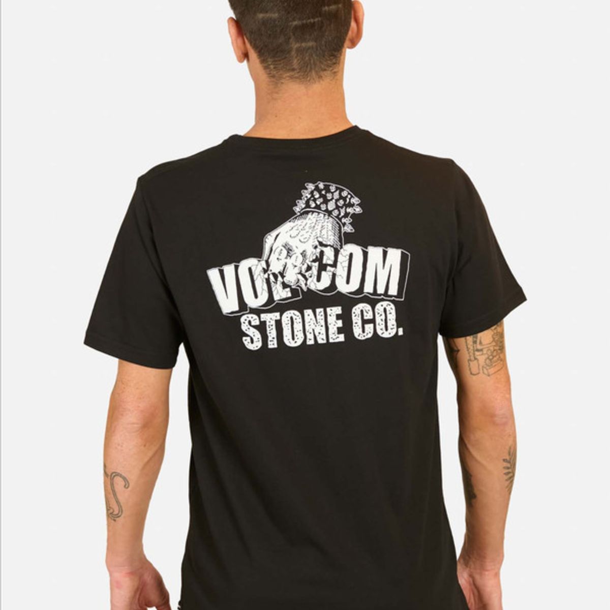 VOLCOM - Polera Manga Corta Stone Force Co Pw Negro Hombre Volcom