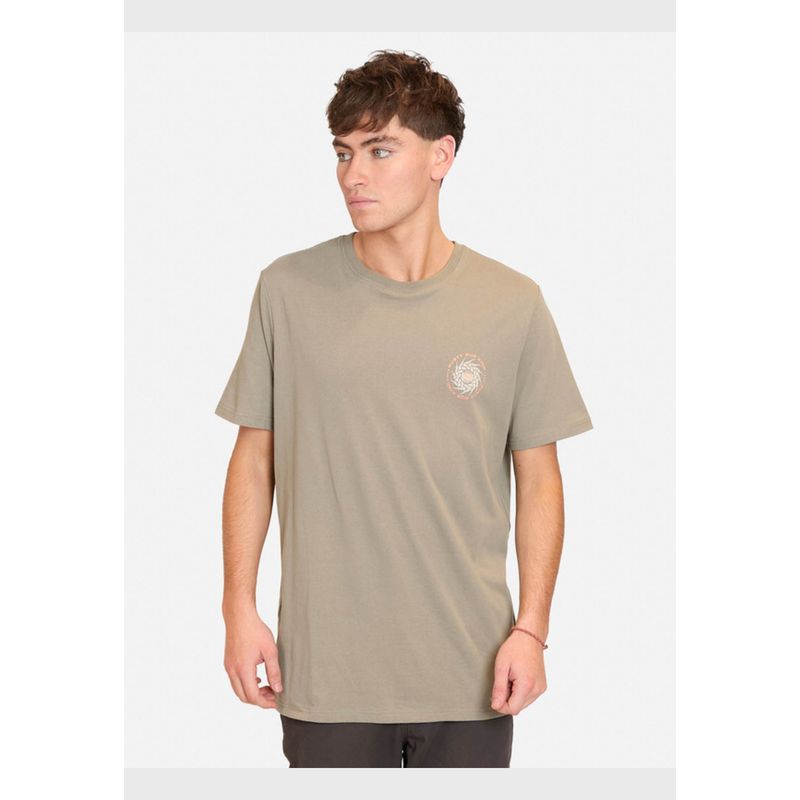 RUSTY - Polera Manga Corta Deep Looks Verde Hombre Rusty