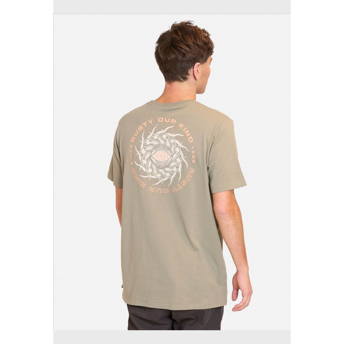 RUSTY - Polera Manga Corta Deep Looks Verde Hombre Rusty