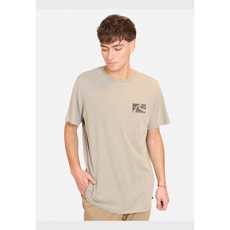 RUSTY - Polera Manga Corta R No Signal Tv Verde Hombre Rusty
