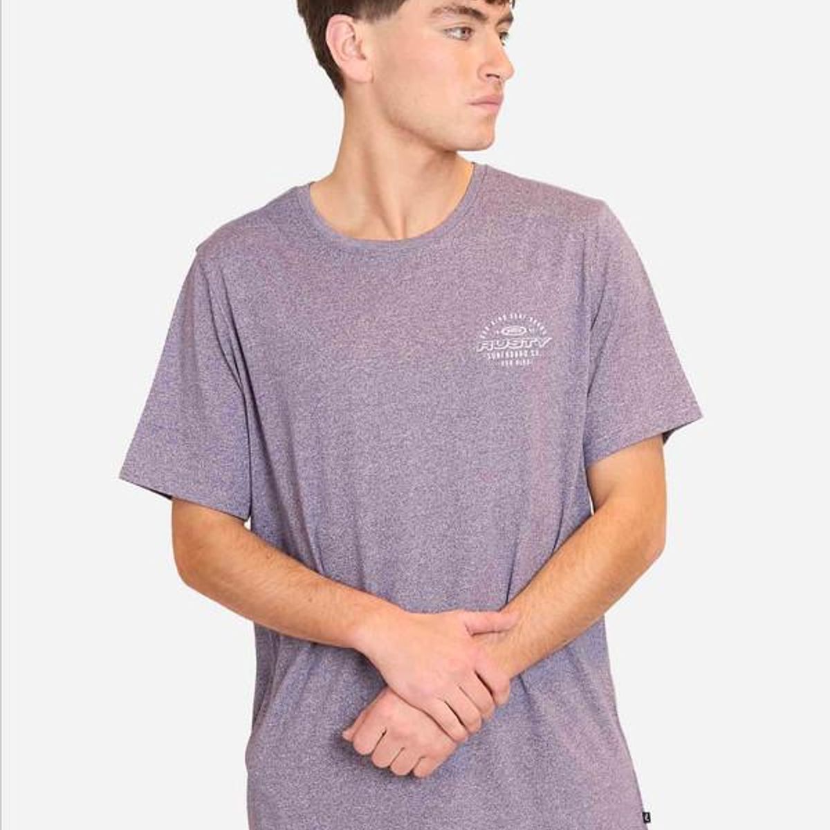 RUSTY - Polera Manga Corta Rsty State Morado Hombre Rusty - Morado