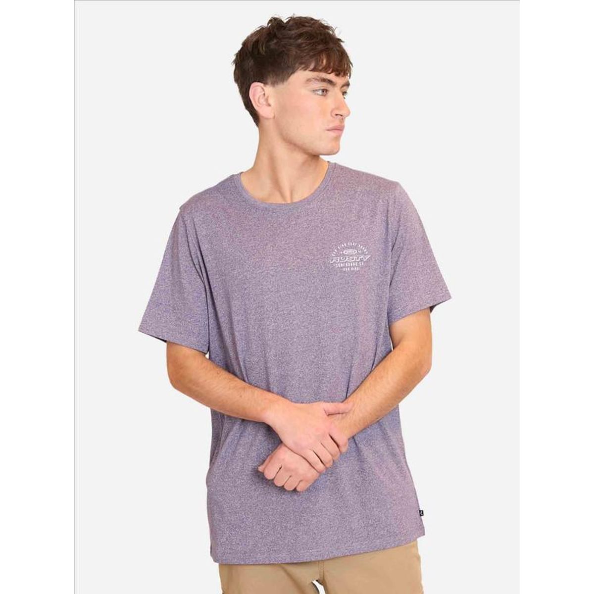 RUSTY - Polera Manga Corta Rsty State Morado Hombre Rusty - Morado