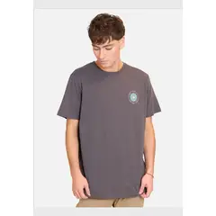 RUSTY - Polera Manga Corta Deep Looks Gris Hombre