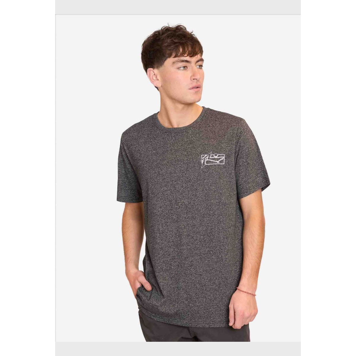 RUSTY - Polera Manga Corta Surfboard Negro Hombre Rusty