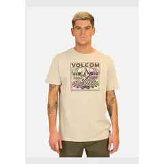 VOLCOM - Polera Manga Corta Duality Café Hombre