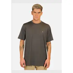 VOLCOM - Polera Manga Corta Uvp 50 - Anti Microbile Gris Hombre