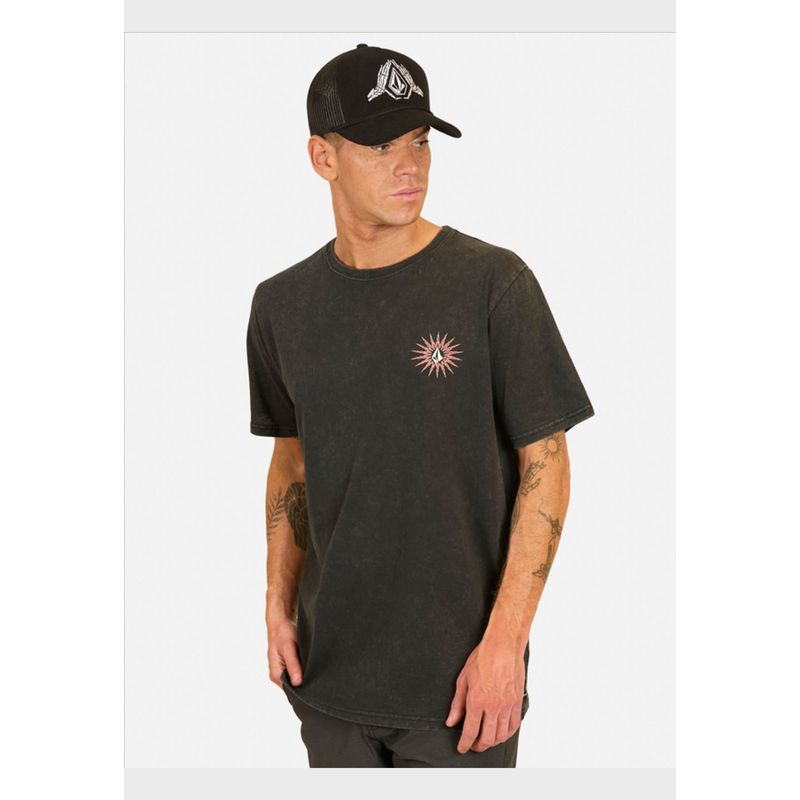 VOLCOM - Polera Manga Corta Scorcho Negro Hombre Volcom