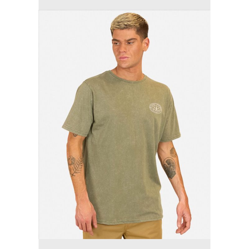 VOLCOM - Polera Manga Corta Duster Verde Hombre Volcom