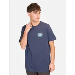 RUSTY - Polera Manga Corta Global Confussion Azul Hombre - Azul