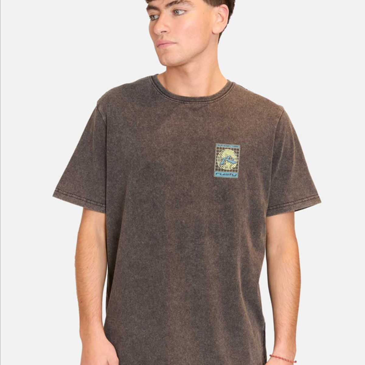 RUSTY - Polera Manga Corta Like A Rusty Spirit Tee Negro Hombre Rusty