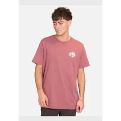 RUSTY - Polera Manga Corta R Supply Wordldwide Rojo Hombre