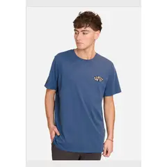 RUSTY - Polera Manga Corta World Tour Azul Hombre