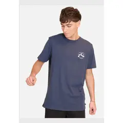 RUSTY - Polera Manga Corta Vintage Tv Azul Hombre