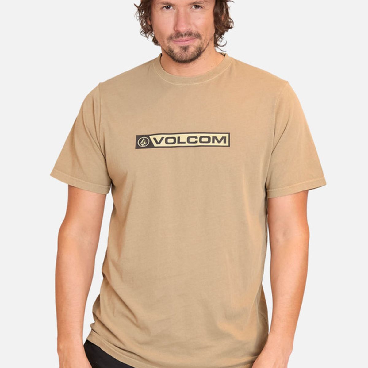 VOLCOM - Polera Manga Corta Blocker Verde Hombre Volcom