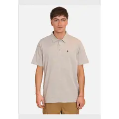 VOLCOM - Polera Manga Corta Wrecker Blk Polo Gris Hombre