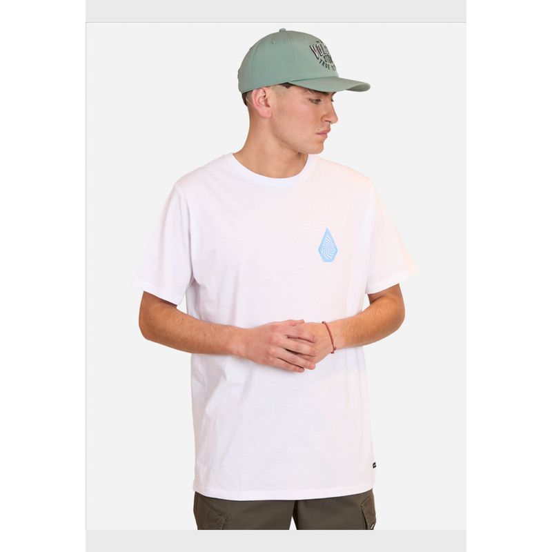 VOLCOM - Polera Manga Corta Hypnotix Blanco Hombre Volcom