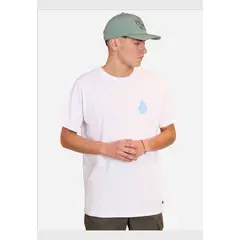 VOLCOM - Polera Manga Corta Hypnotix Blanco Hombre