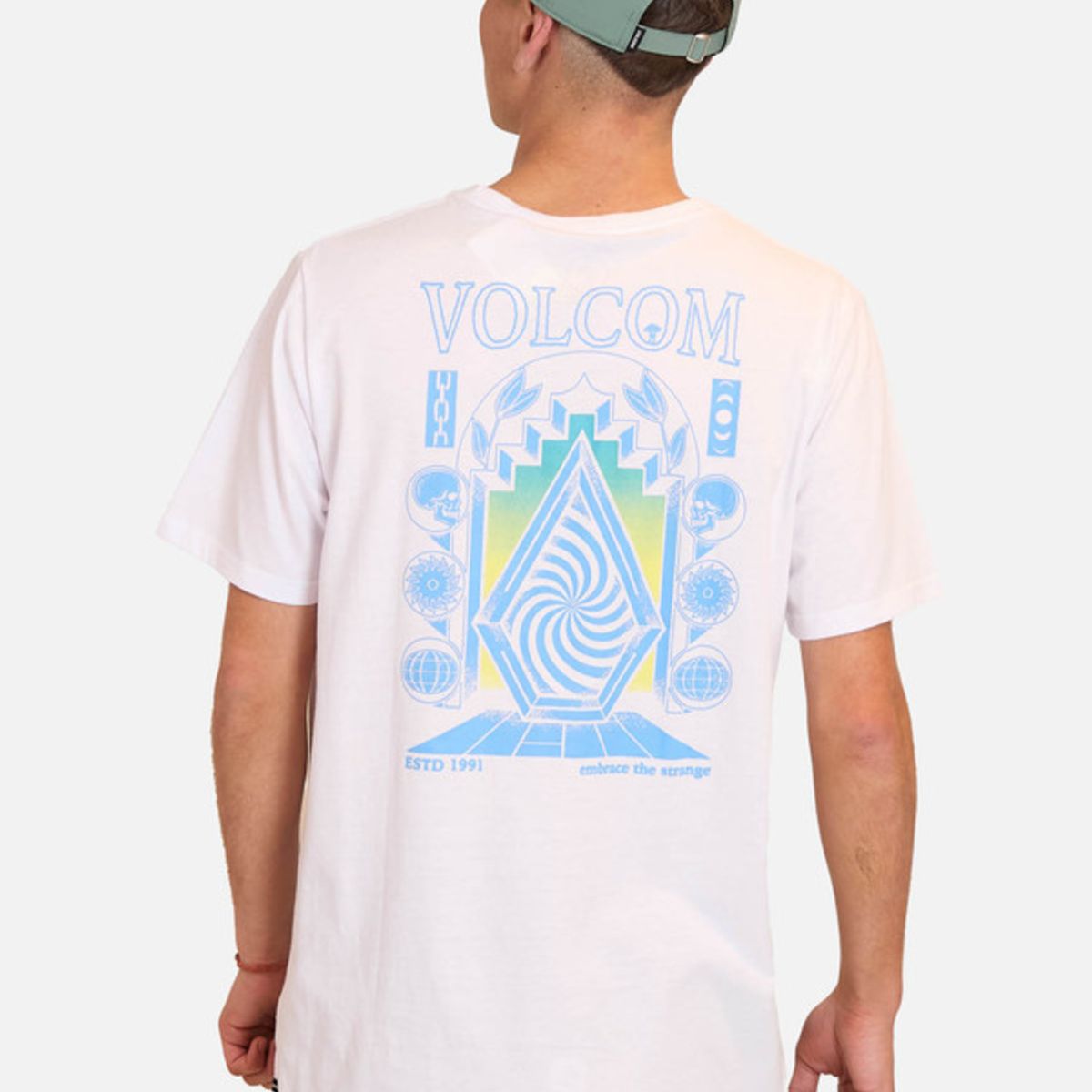 VOLCOM - Polera Manga Corta Hypnotix Blanco Hombre Volcom