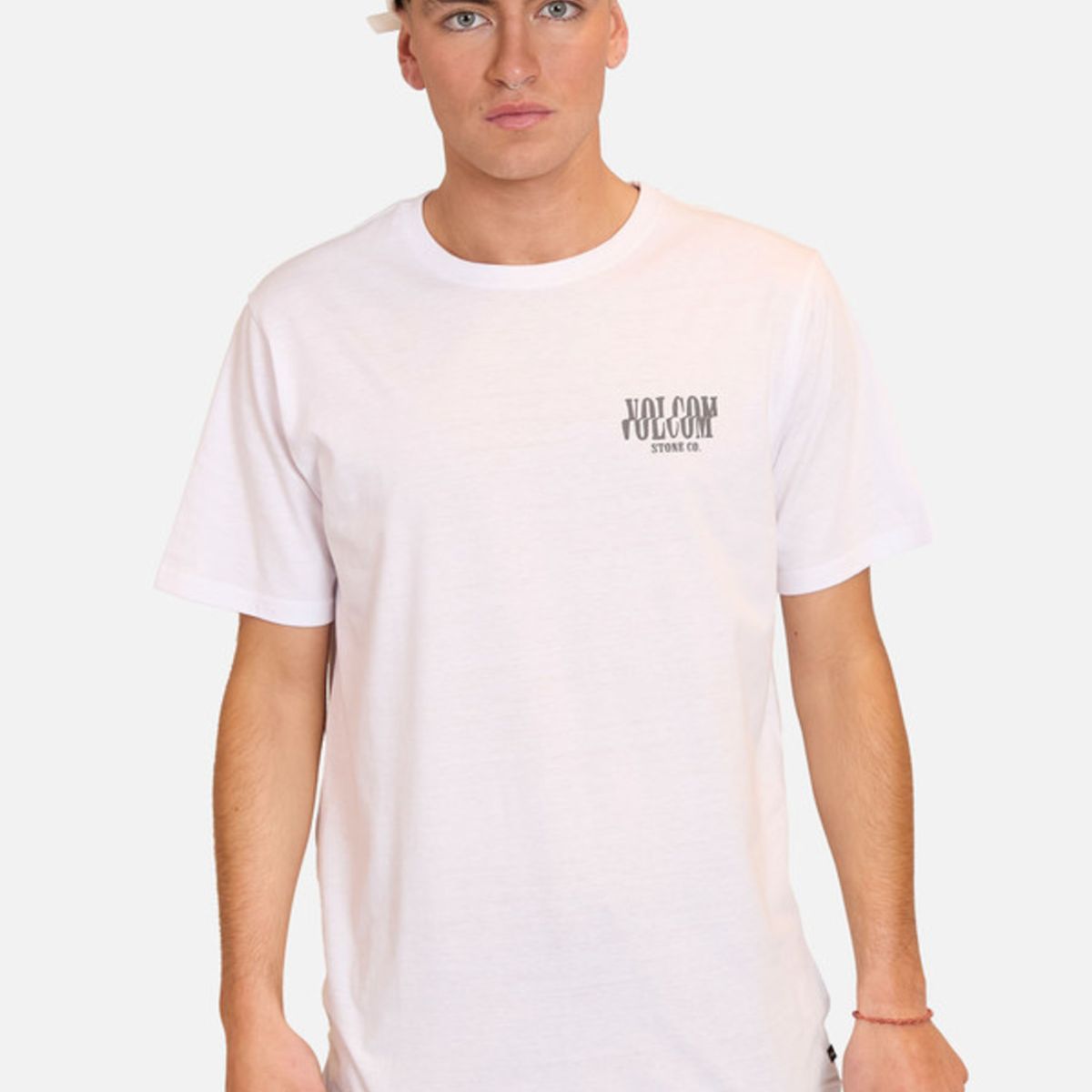 VOLCOM - Polera Manga Corta Scrambled Channel Blanco Hombre Volcom