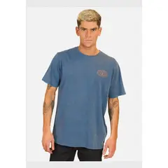 VOLCOM - Polera Manga Corta Duster Azul Hombre