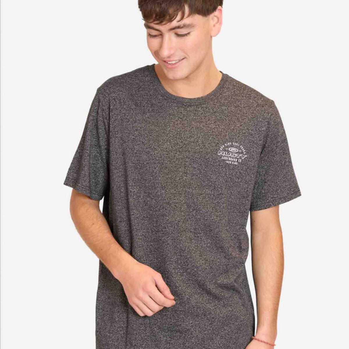 RUSTY - Polera Manga Corta Rsty State Negro Hombre Rusty