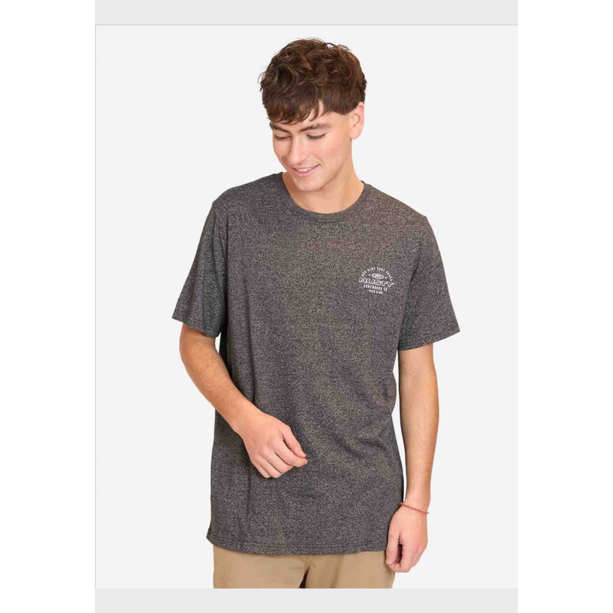 RUSTY - Polera Manga Corta Rsty State Negro Hombre Rusty