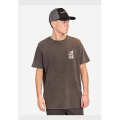 RUSTY - Polera Manga Corta Funghi E Condire Negro Hombre