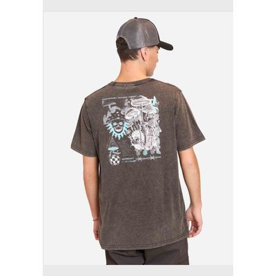 Imagen 2 del producto Polera Manga Corta Funghi E Condire Negro Hombre