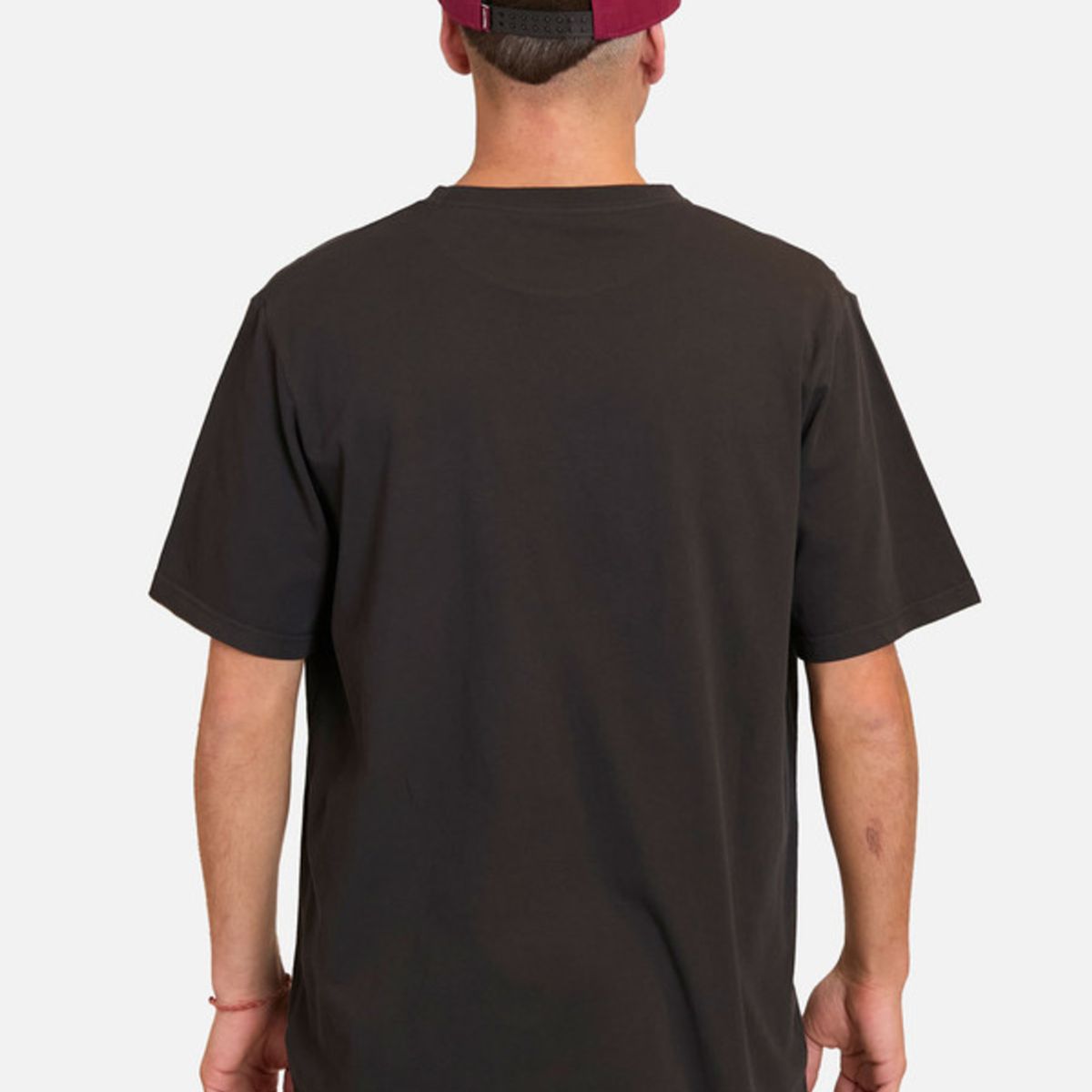 VOLCOM - Polera Manga Corta Line Service Negro Hombre Volcom