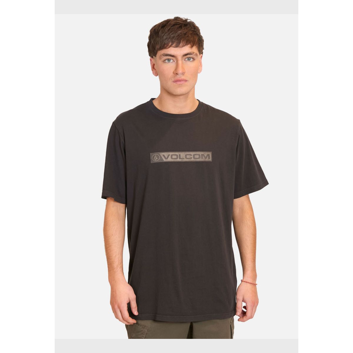 VOLCOM - Polera Manga Corta Blocker Negro Hombre Volcom