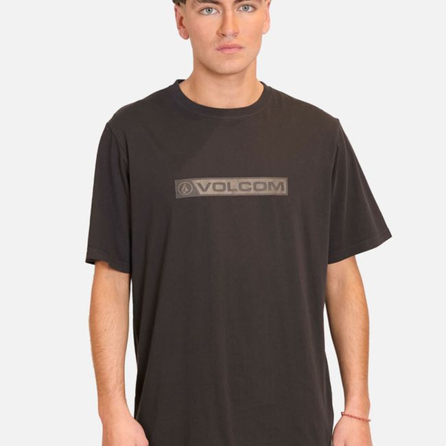 VOLCOM - Polera Manga Corta Blocker Negro Hombre Volcom