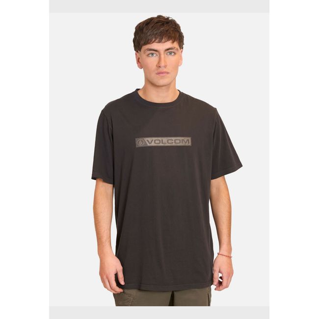 VOLCOM - Polera Manga Corta Blocker Negro Hombre Volcom