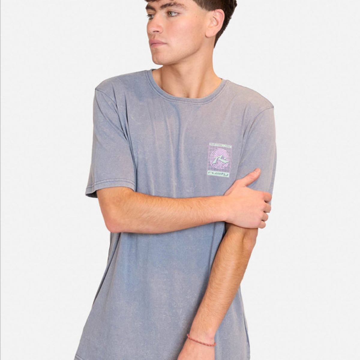 RUSTY - Polera Manga Corta Like A Rusty Spirit Tee Azul Hombre Rusty