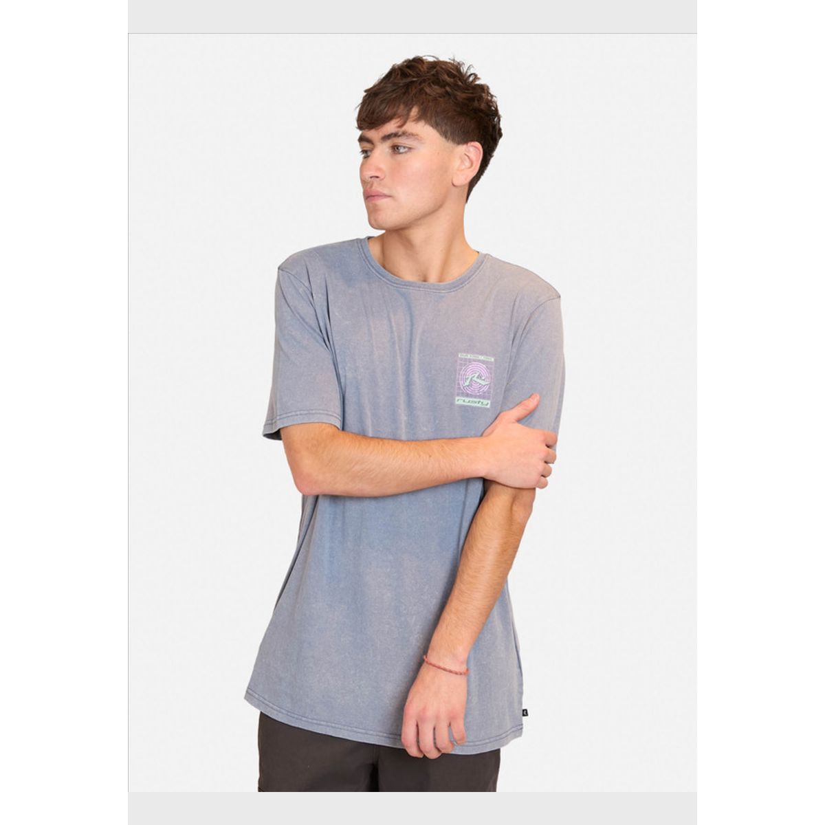 RUSTY - Polera Manga Corta Like A Rusty Spirit Tee Azul Hombre Rusty