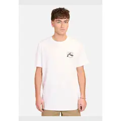 RUSTY - Polera Manga Corta Vintage Tv Blanco Hombre
