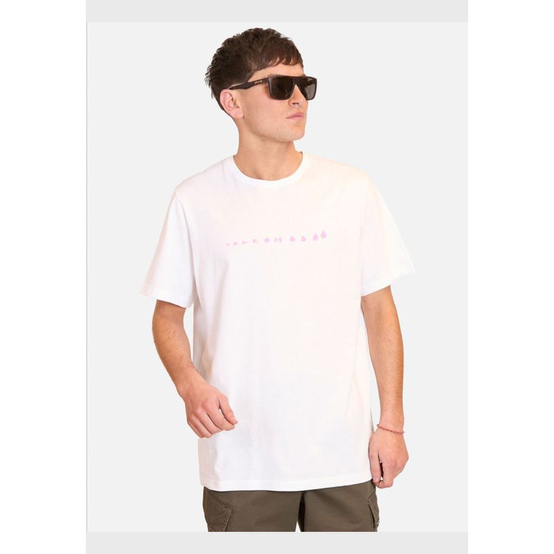 VOLCOM - Polera Manga Corta Arthur Dino Lse Blanco Hombre Volcom