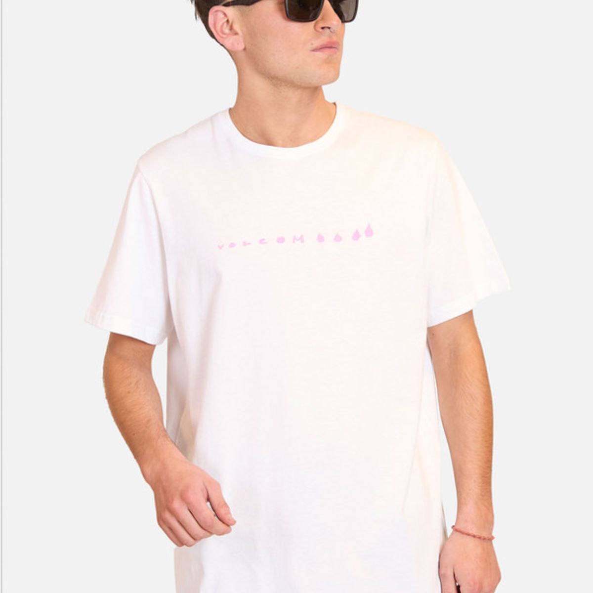 VOLCOM - Polera Manga Corta Arthur Dino Lse Blanco Hombre Volcom