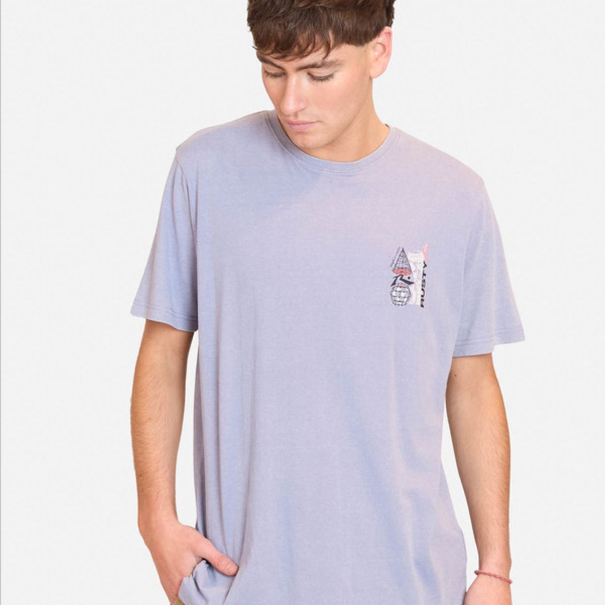 RUSTY - Polera Manga Corta Funghi E Condire Morado Hombre Rusty